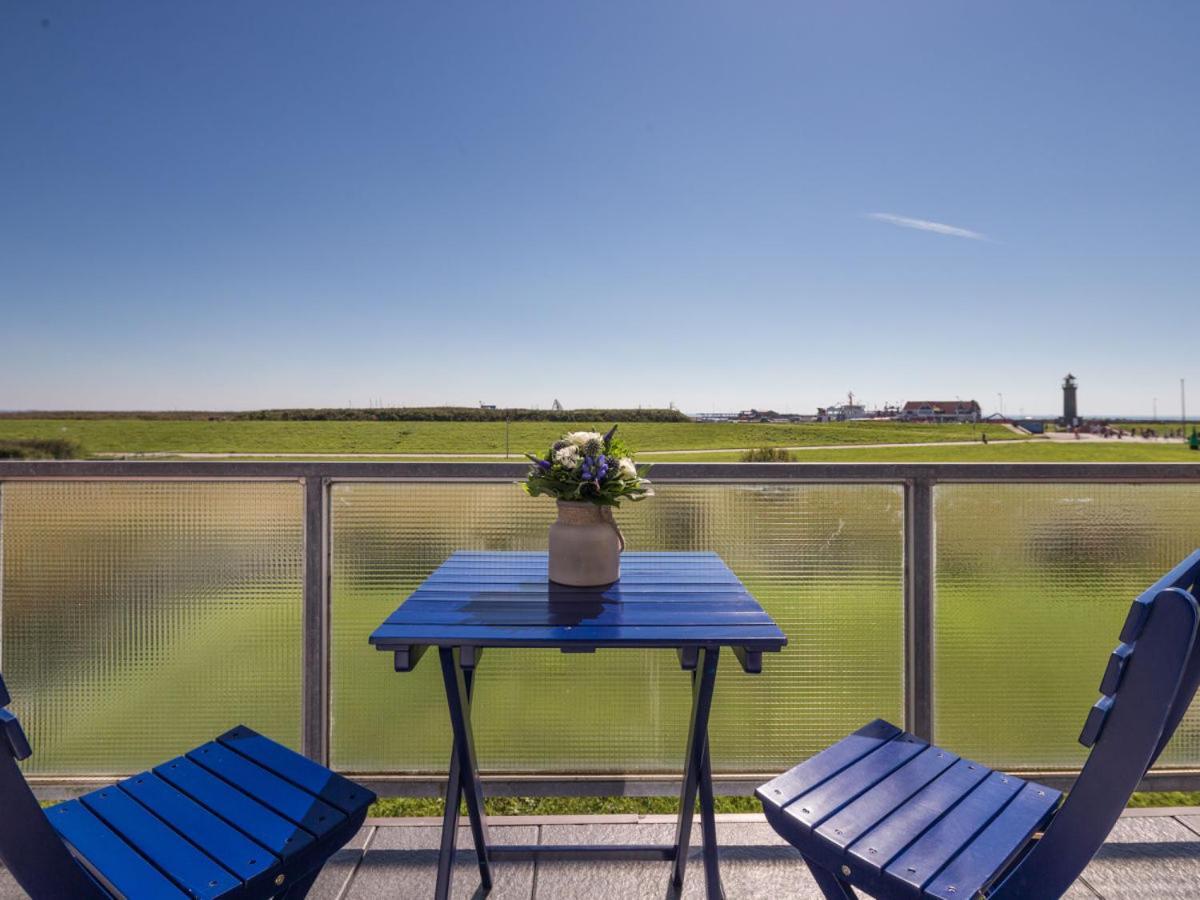 Deichknutt Himmel - Mit Hafen Und Meerblick Juist Exterior foto